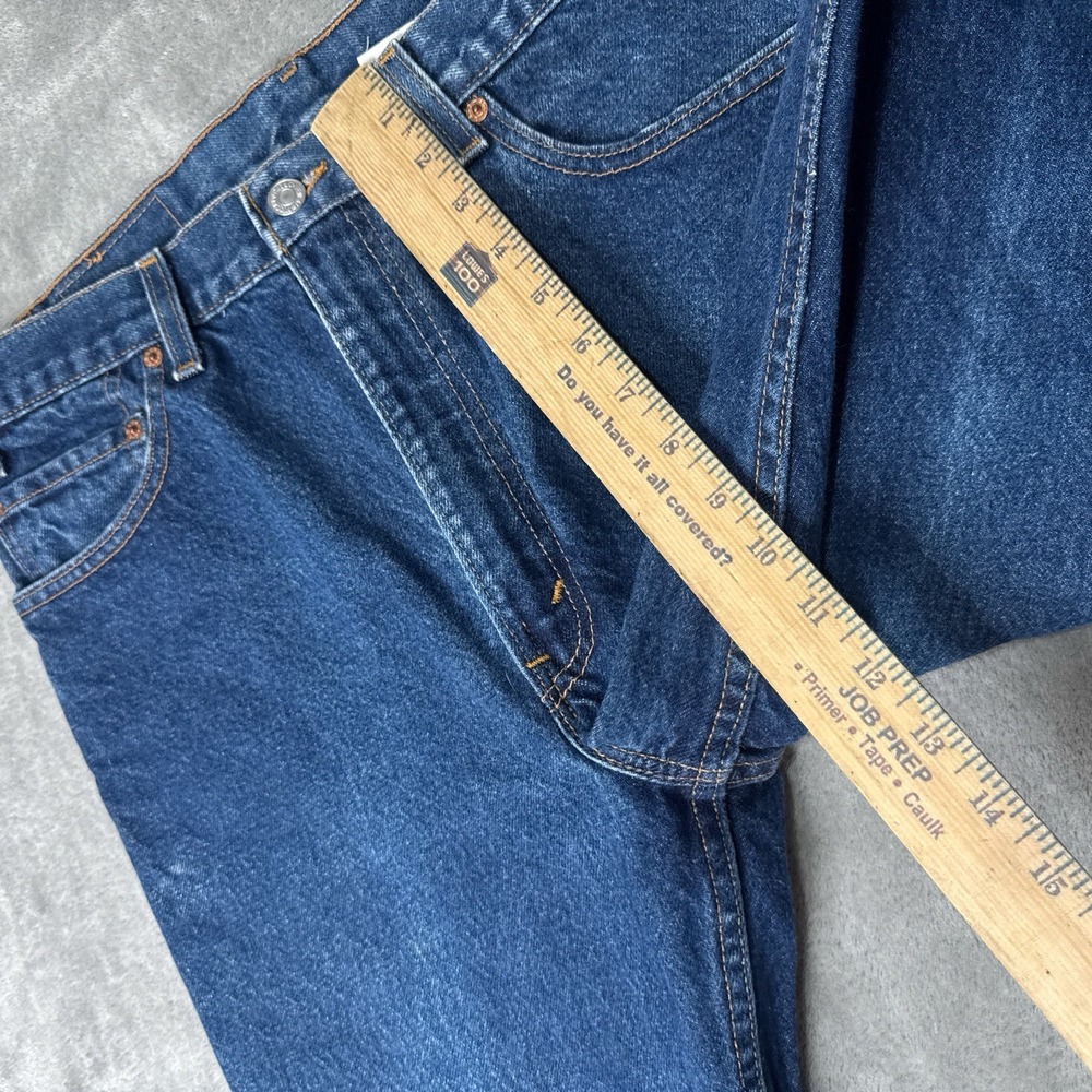 Vintage Levis Jeans Men 36x34 Fits 35x33 Blue Denim 517 Bootcut Made in USA 90s - Picture 14 of 16